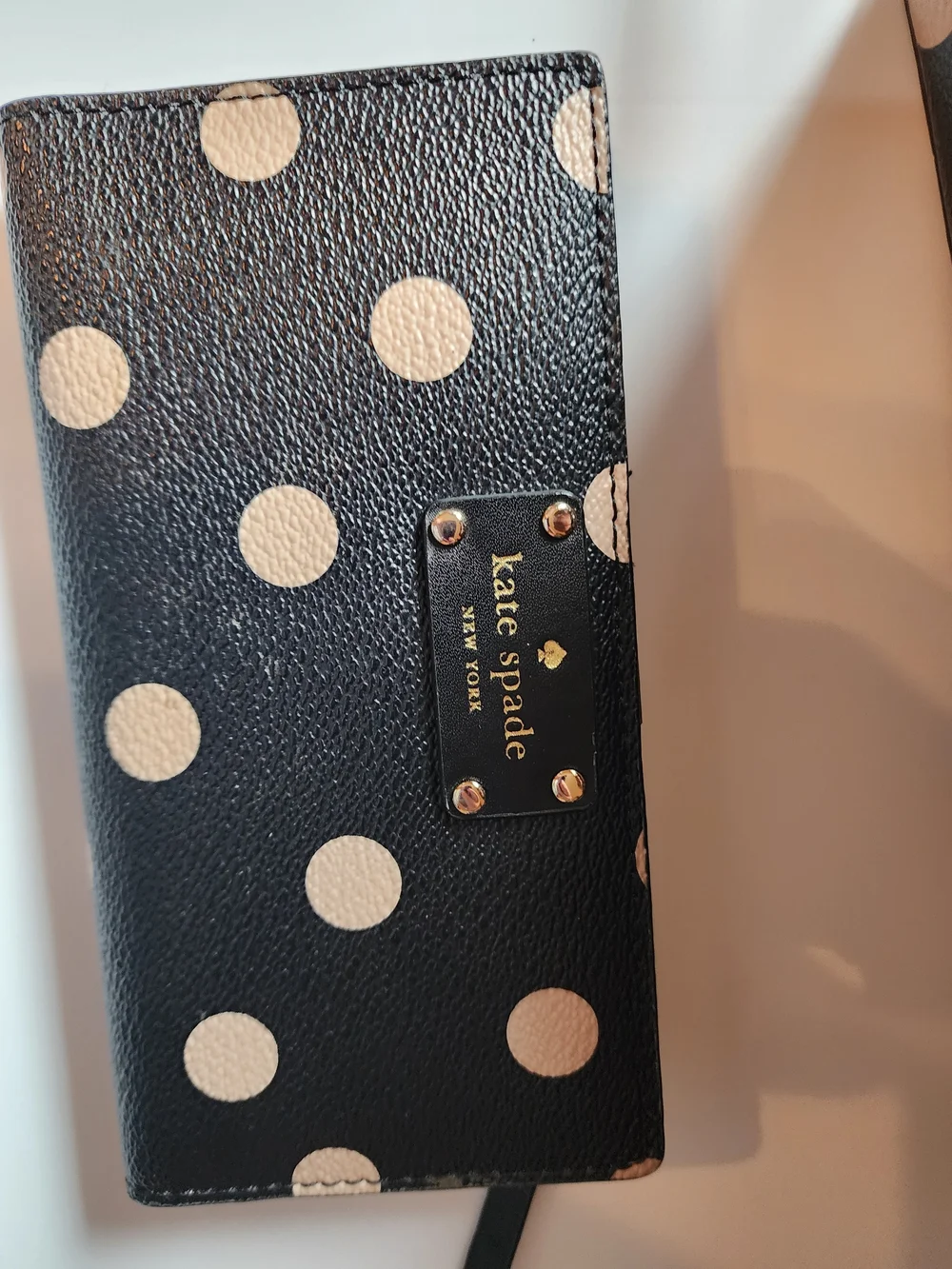 Kate Spade New York Wellesley Black Polka Dot Crossbody Bag & Stacy Wallet Bundl